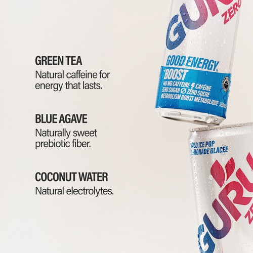 Guru Energy Drink Wild Ice Pop 24 x 355 ml (cans)