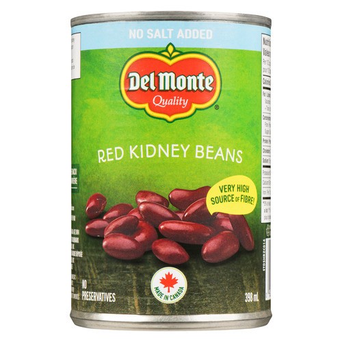 Del Monte Beans No Salt Added Dark Red Kidney 398 ml