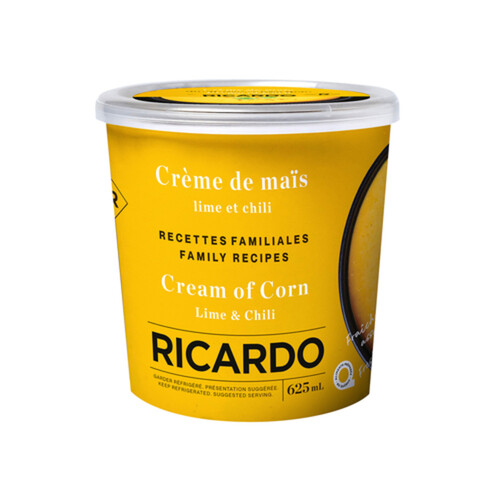 RICARDO Soup Cream Of Corn Lime & Chili 625 ml