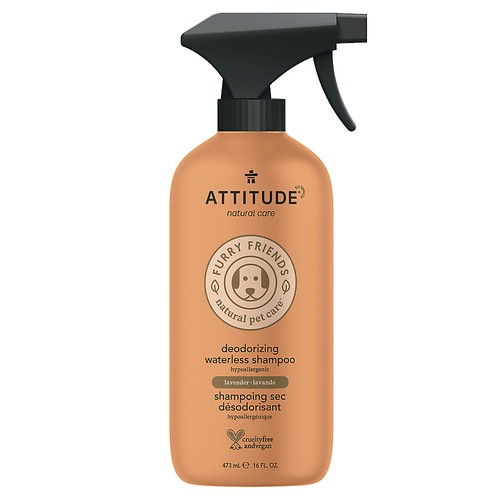 Attitude Furry Friends Deodorizing & Itch Soothing Waterless Lavander Pet Shampoo 240 ml
