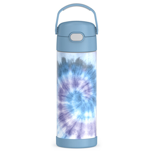 FUNtainer Water Bottle with Spout Blue Tie Dy 470 ml