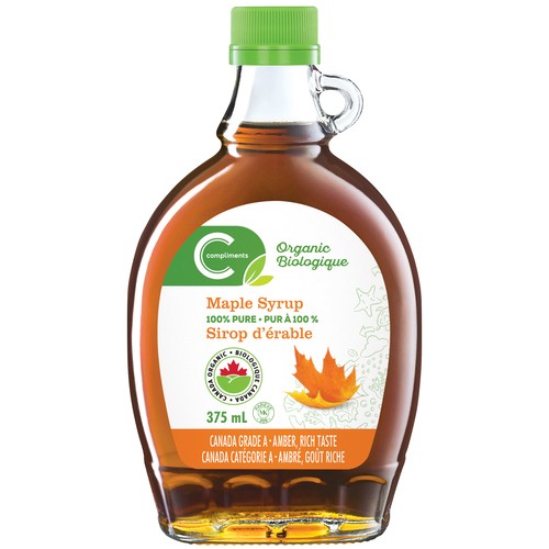 Compliments Organic Syrup Maple 375 ml