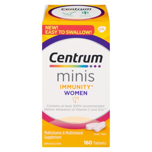 Centrum Minis Multivitamin & Multimineral Supplement Immunity Women 160 Count