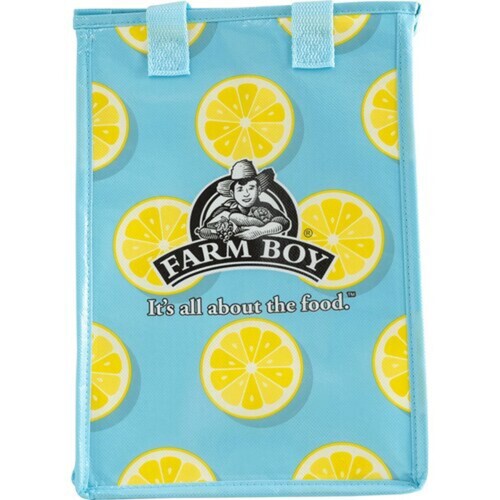 Farm Boy™ Insulated Lunch Bag Lemons (20.5x30.5x18) 50 EA
