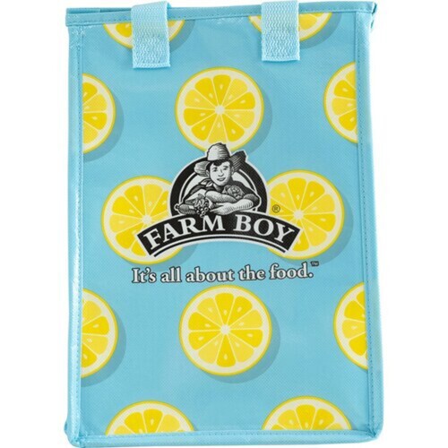 Farm Boy Insulated Lunch Bag Lemon Print