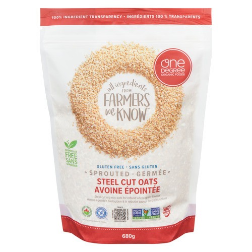 One Degree Organic Foods Steel Cut Oats Sprouted 680 g