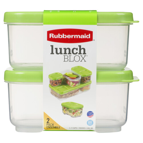 Rubbermaid Lunch Blox Container 283 ml 2 EA - Voilà Online