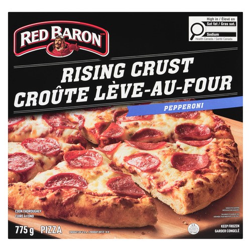 Red Baron Frozen Pizza Rising Crust Pepperoni 775 g