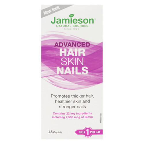 Jamieson Naturals Healthy Hair Skin Nails Advanced Caplets 45 Count