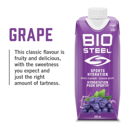 BioSteel Sports Drink Ready To Drink Grape 500 ml