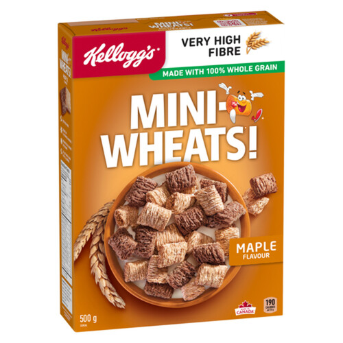Kellogg's Mini Wheats Cereal Maple 500 g