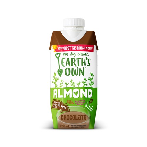 Earth's Own Almond Milk Chocolate Dairy-Free Plant-Based Beverage 250 ml