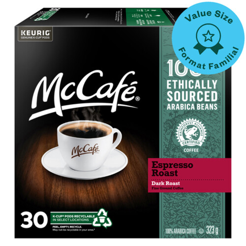 Mc Café Coffee Pods Rain Forest Espresso Dark Roast 30 K-Cups 323 g