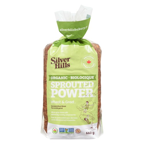 Silver Hills Organic Sprouted Wheat Bread Wheat & Greet 660 g