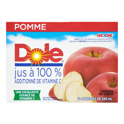 Dole Apple Juice 12 x 340 ml (cans)