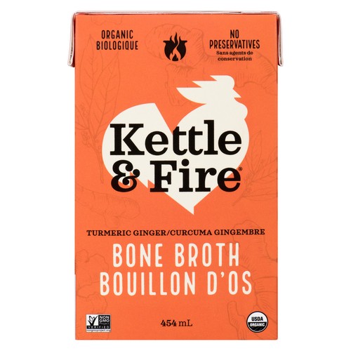 Kettle & Fire Organic Bone Broth Turmeric Ginger Chicken 454 ml