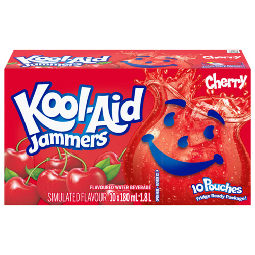 Kool-Aid Jammers Fruit Beverage Cherry 10 x 180 ml