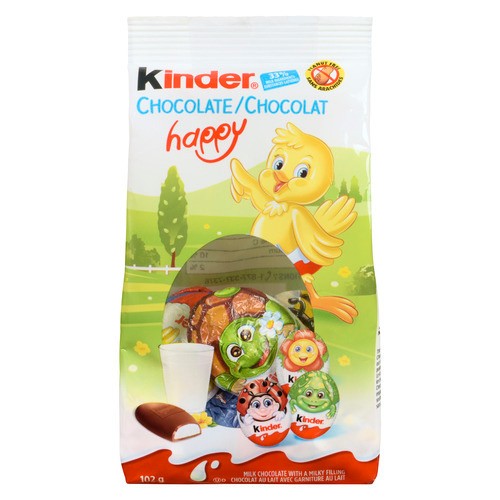 Ferrero Kinder Chocolate Happy Milk Chocolate With Milky Filling 102 g