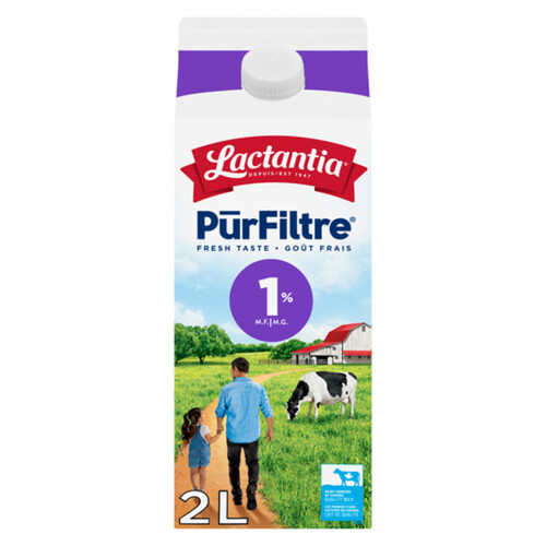 Lactantia PūrFiltre Milk 1% Partly Skimmed 2 L