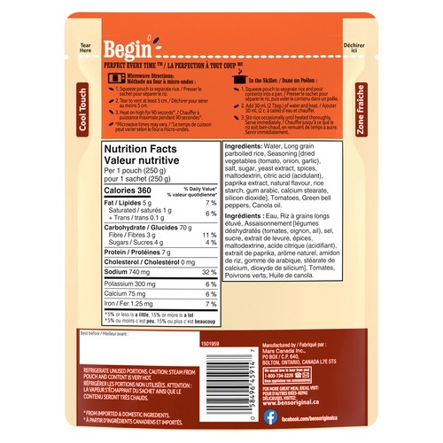 Ben's Original Bistro Express Rice Side Dish Mexican Style 250 g