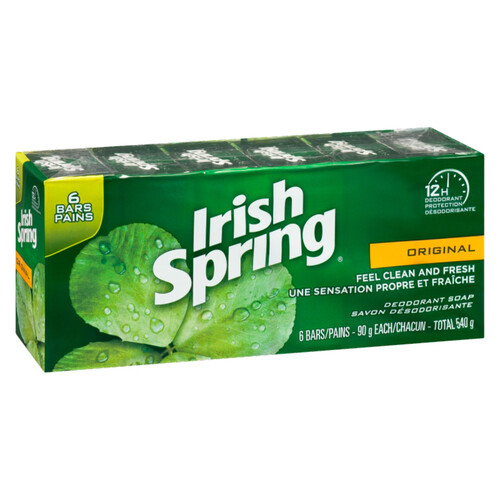 Irish Spring Original Bar Soap 6 Pack 540 g