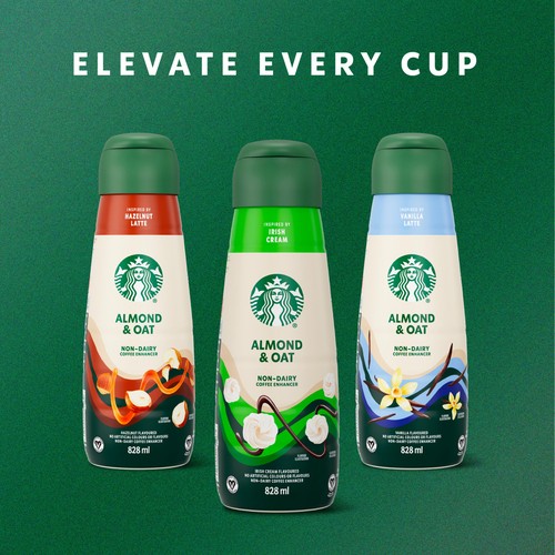 Starbucks Non-Dairy Creamer Almond & Oat Hazelnut Latte 828 ml