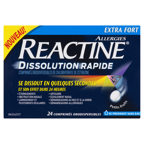 Reactine Extra Strength 24 Dissolving Tablets