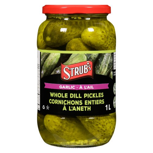 Strub's Whole Dill Pickles Garlic 1 L