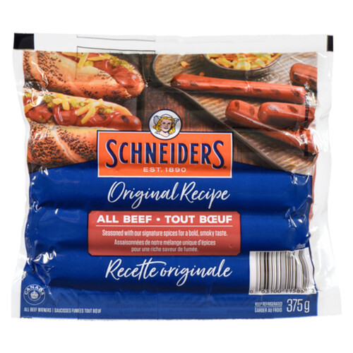 Schneiders Hot Dogs All Beef 375 g