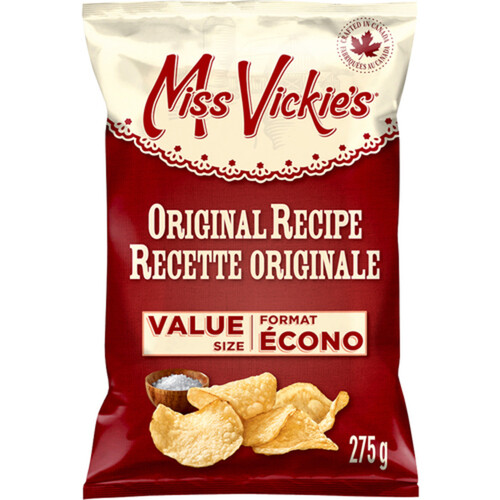 Miss Vickie's Kettle Cooked Potato Chips Original Recipe 275 g