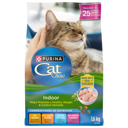 Cat Chow Dry Cat Food Indoor with Real Chicken 1.6 kg