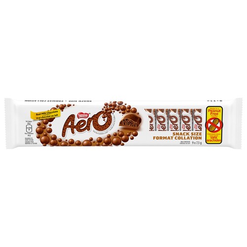 Nestlé Aero Peanut-Free Chocolate Bar Juniors Treat Size 9 x 7.3 g