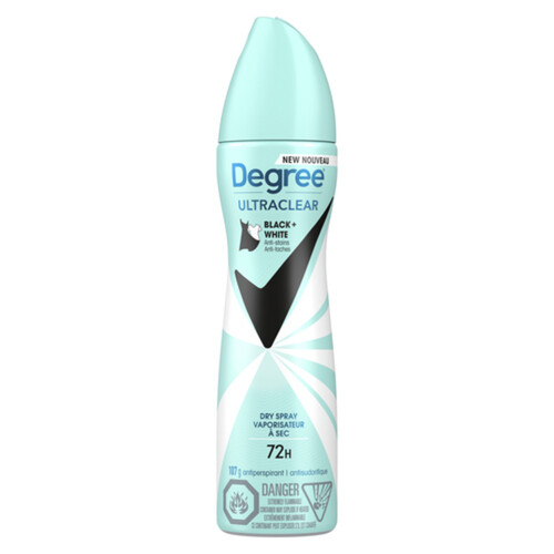 Degree Ultra Clear Dry Spray Antiperspirant Black + White 107 g