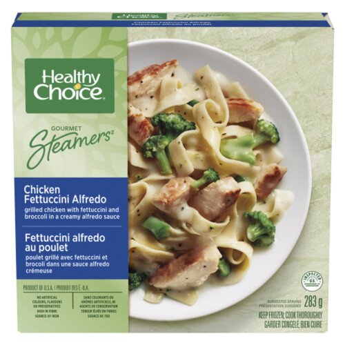 Healthy Choice Gourmet Steamers Frozen Meal Chicken Fettuccini Alfredo 283 g