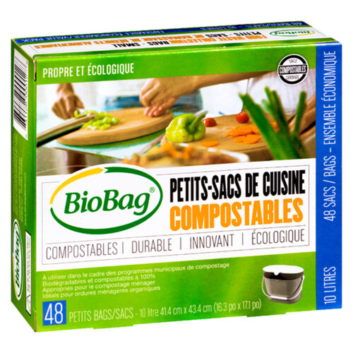 BioBag Compostable Kitchen Garbage Bag Small 48 Bags