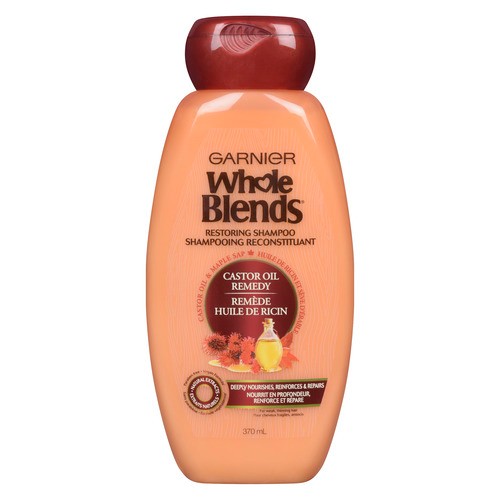 Garnier Whole Blends Shampoo Castor Oil Remedy 370 ml