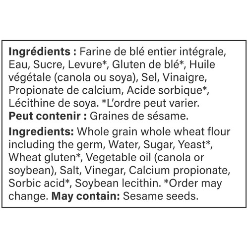 POM Half Loaf 100% Whole Wheat Bread 380 g