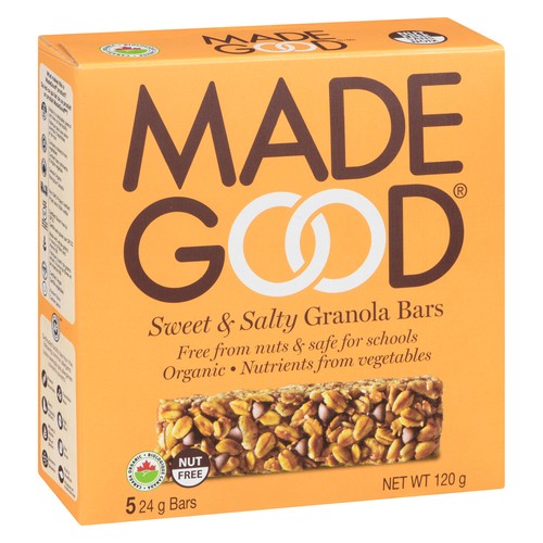 MadeGood Organic Granola Bars Sweet & Salty 5 EA