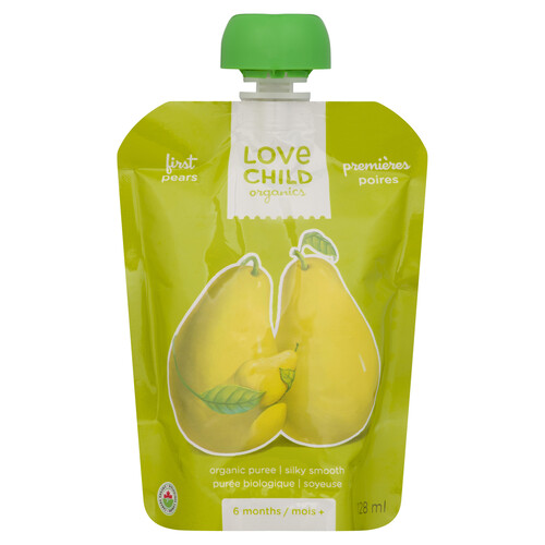 Love Child Organics Baby Food 6m+ Pear Puree 128 ml