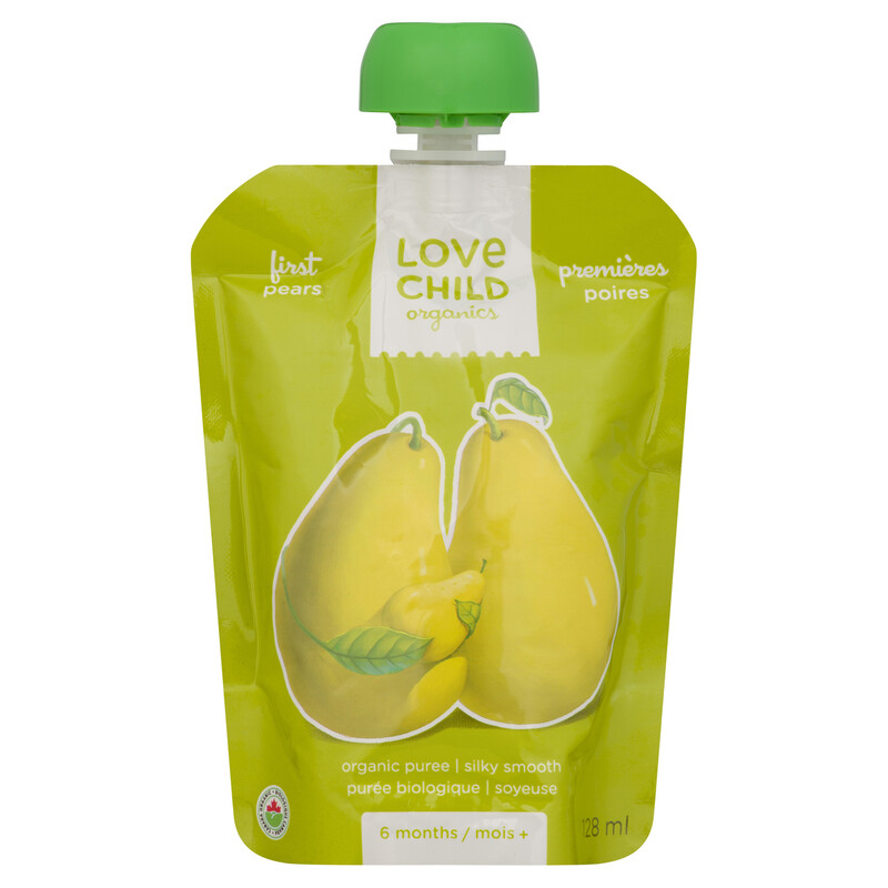Love Child Organics Baby Food 6m+ Pear Puree 128 ml Voilà Online
