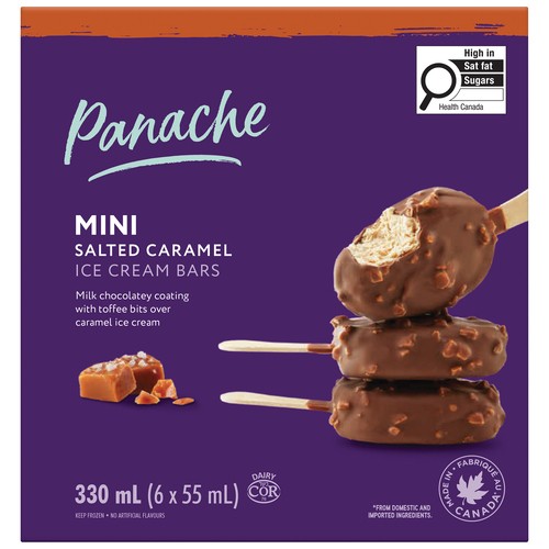 Panache Mini Ice Cream Bar Salted Caramel 6 x 55 ml