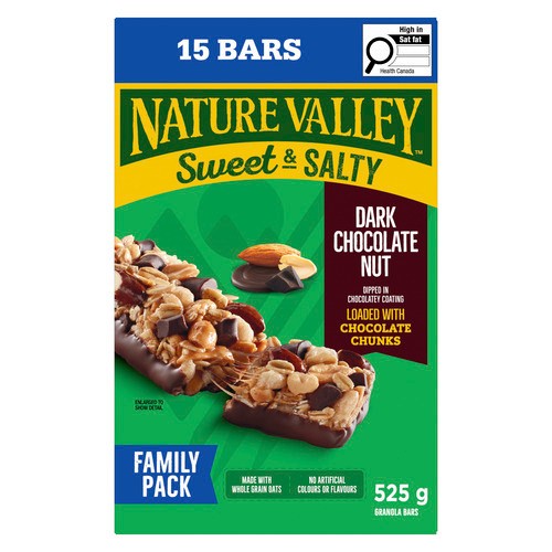 Nature Valley Sweet & Salty Granola Bars Dark Chocolate Nut Family Pack 15 x 35 g