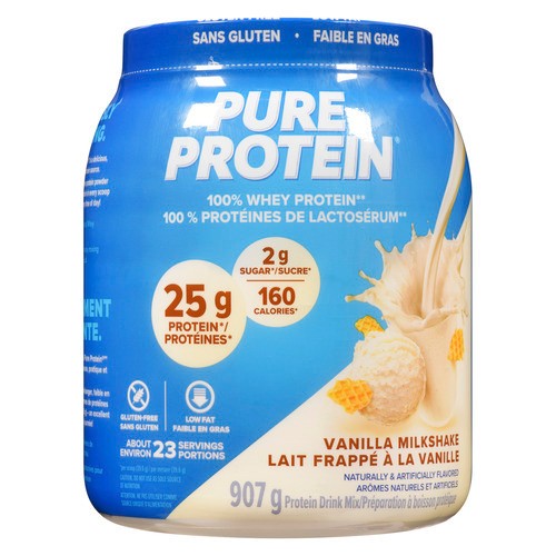 Pure Protein 100% Whey Protein Powder Vanilla 907 g