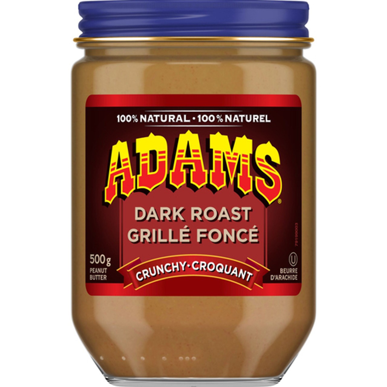 Adams Peanut Butter Crunchy Dark Roast 500 g - Voilà Online Groceries ...