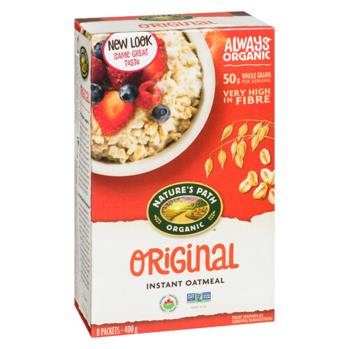 Nature's Path Organic Instant Hot Oatmeal Original 8 x 50 g