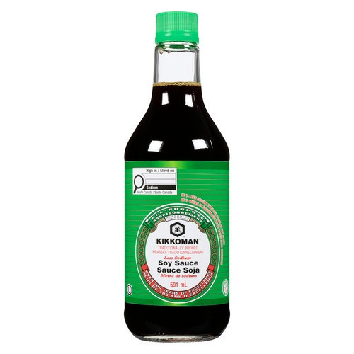 Kikkoman Soy Sauce Less Sodium 591 ml