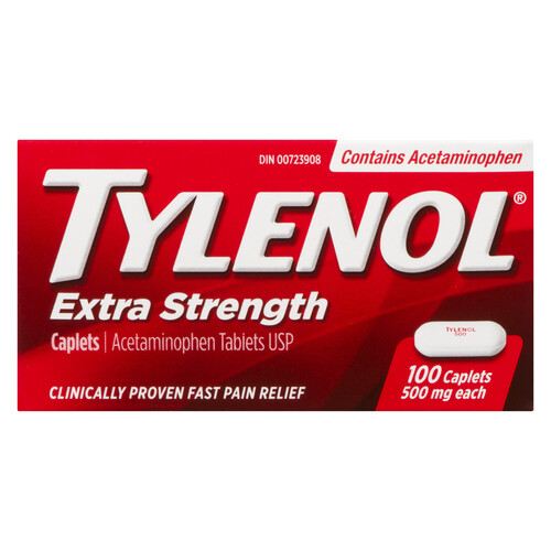 Tylenol Pain Relief Extra Strength 500 mg 100 Caplets