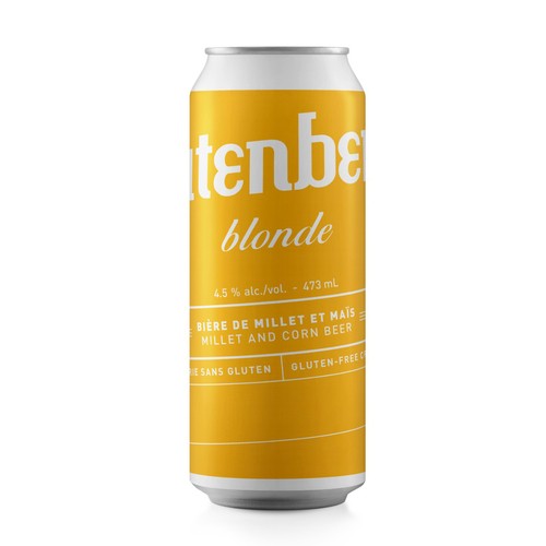 Glutenberg Gluten-Free 4.5% Alcohol Beer Blonde 473 ml (can)