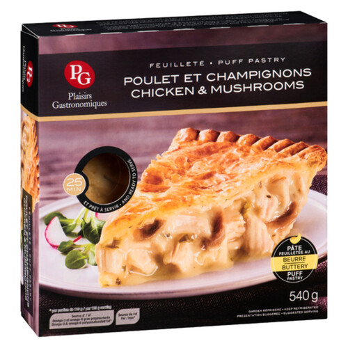 Plaisirs Gastronomiques Puff Pastry Chicken And Mushrooms 540 g