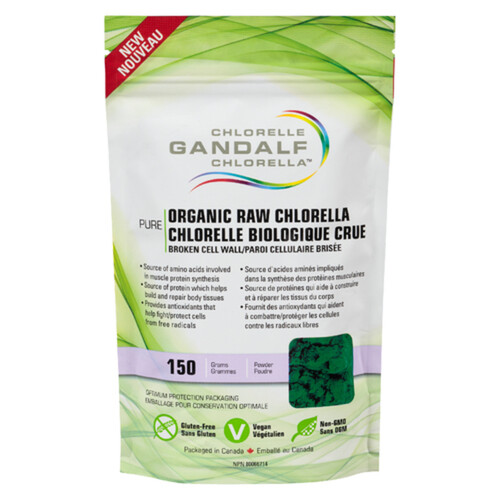 Gandalf Organic Raw Chlorella Powder 150 g